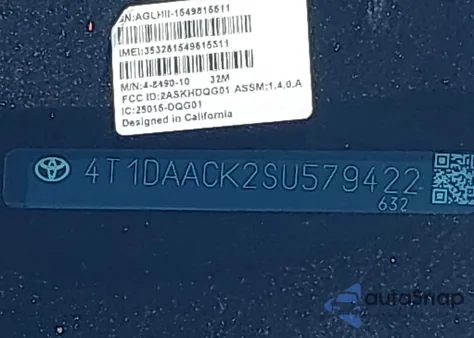 2025 Toyota Camry Se z USA, uszkodzony, nr VIN 4T1DAACK2SU579422